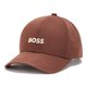 thumbnail image 1 of Gorra BOSS Bold Center Logo en sarga marrón talla única, 1 of 3