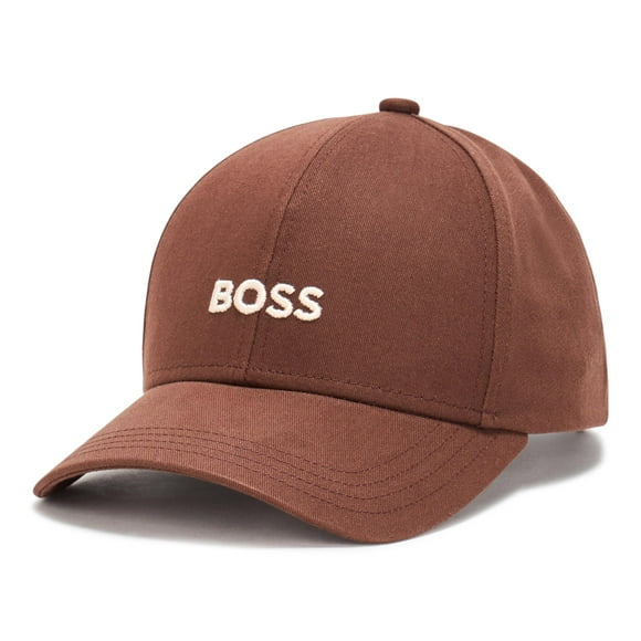 Gorra BOSS Bold Center Logo en sarga marrón talla única