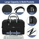 thumbnail image 5 of Bolsa de fin de semana ITIEZY unisex para adultos, 9 A, color negro, tamaño grande, 5 of 7