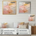 thumbnail image 4 of Designart "Fusion Of Gold And Pink Paint I" Abstract Painting Wall Art Prints, 4 of 7