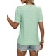thumbnail image 3 of Blusas Casuales de Verano para Mujer, con Bordados Huecos, de Corta, Color Verde, Talla L, 3 of 9