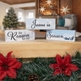 thumbnail image 3 of JennyGems Christmas Decor, Jesus Is the Reason for the Season Mini Wood Block Signs, Christmas Decorations, Christmas Gifts, Christmas Nativity, 3 of 9
