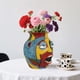 thumbnail image 4 of Maceta abstracta con rostro y expresión – Maceta de resina para plantas de interior, decoración artística para el hogar, contenedor para suculentas con asas, 4 of 6
