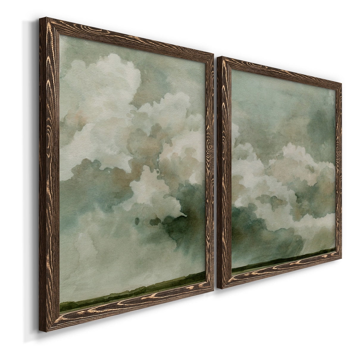 Coming Rain I - Premium Framed Canvas 2 Piece Set - Ready to Hang