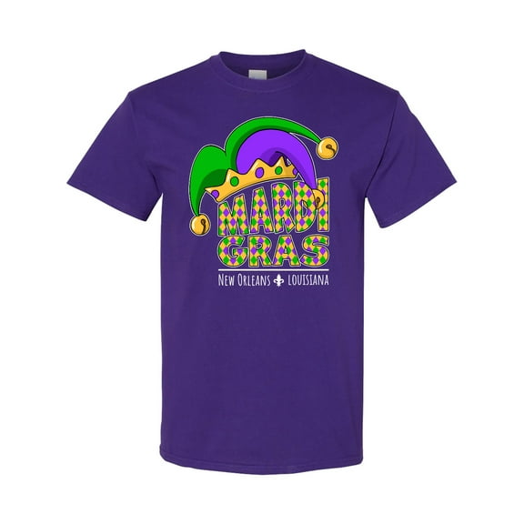 Inktastic Mardi Gras New Orleans Louisiana Jester Hat T-Shirt