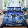 thumbnail image 2 of Buzz Lightyear Housse de Couette Personnages d'Anime Ensemble de Couette 3 Pcs Microfibre Brossée Douce Confortable Housse de Couette Réversible Ensembles de Literie avec Taies d'Oreiller Assorties, 2 of 5