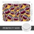 thumbnail image 2 of Non Slip Door Mat, purple American football orange Fast Drying Bath Tub Mats, Absorbent Bathroom Rugs Entrance Welcome Mat, Bath MatS for Tub, Floor, Home, Kitchen, Hotel,16x24in, 2 of 7