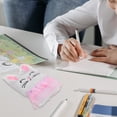 thumbnail image 3 of Shisuyan Notebook Pink Rabbit Shaped 2Pcs 4.3x3.3x0.8in Plush Cover, 3 of 8