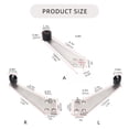 thumbnail image 5 of Geemin Floor Door Stop Door Jammers Elegant Floor Door Stop Metal Door Holder for House, 5 of 17