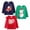 23GLT06, variant on HILEELANG Girls Long Sleeve Graphic T-Shirts, 3-Pack Soft Cotton Crewneck Tees with Reindeer and Unicorn Prints, Blue Red Pink, Sizes 2T-12