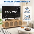 thumbnail image 2 of TAVR Furniture Universal TV Stand, Table Top TV Stand for Most 20 to 75 inch LCD LED TVs, Height Adjustable TV Stand Hold up to 150lbs, 2 of 7