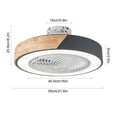 thumbnail image 3 of 21.6 inch Round Ceiling Fans with LED Lights, Ceiling Fan Light with Remote Control Dimmable Ceiling Fan for Living Room Dining Room Bedroom, 3 of 12