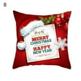 thumbnail image 2 of Ludlz Christmas Pillow Covers, 18 x 18 Inch Christmas Pillow Cases Decorations, Linen Cushion Decorative Throw Pillow Covers, Square Pillowcase for Home Office Living Room Xmas Decor, 2 of 8