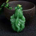 thumbnail image 4 of HOOUN Classic Natural Chinese Agate Pendant Jade Necklace Blessing Lucky Amulet Gifts-A19, 4 of 9