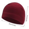 thumbnail image 3 of 6 uds gorras de calavera de refrigeración escalada colores surtidos accesorios de ciclismo cómodos de moda gorro de invierno verde militar Sombreros vino rojo Una talla le queda a la mayoría Sonducket AP008607-10B, 3 of 5