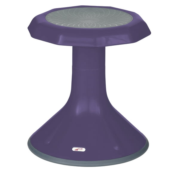 ECR4Kids ACE Active Core Engagement Wobble Stool, 15in Seat Height, Flexible Seating, Eggplant