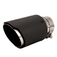 thumbnail image 2 of Embout d'Échappement en Fibre de Carbone Mate pour Voiture 60-89MM, Tuyau d'Échappement Universel, Modification de la Direction, 2 of 5