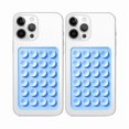 thumbnail image 1 of wonima02 Anteel 2 Pack Silicone Suction Phone Case Mount, Non Slip Sticky Grip for Cellphone, Silicon Adhesive Suction Cup Mount, Strong Grip Holder for Selfies and Videos (Sky Blue), 1 of 1
