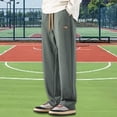 thumbnail image 1 of Pantalones de chándal para hombre con bolsillos Joggers deportivos Atlético Correr Pantalones de casuales Corte Pierna recta Parte inferi , Verde M, 1 of 8