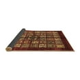 thumbnail image 2 of Ahgly Company Indoor Square Abstract Brown Modern Area Rugs, 7' Square, 2 of 4