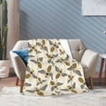 thumbnail image 6 of KLL Fleece Blanket Plush Throw Blanket Flying Bees1 ,Soft Fuzzy Cozy Flannel Blanket for Couch Sofa Bed.(80"x60" ), 6 of 7