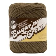 Spinrite Lily Sugar'n Cream Yarn - Solids - Warm Brown, 1 Pack of 6 Piece