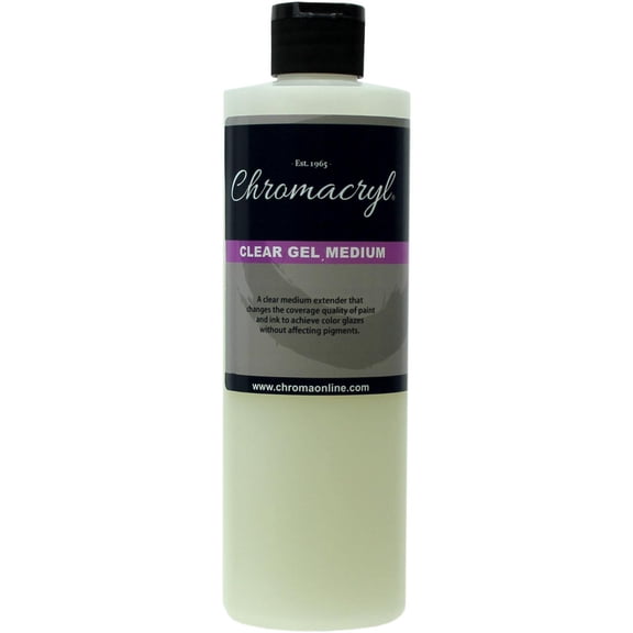 Chromacryl Clear Gel Medium - 16 oz  bottle