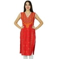 thumbnail image 1 of Bimba Kurta en Coton Sans Manches Droite Imprimée Kurti Vêtements d'Été Indiens pour Femmes, 1 of 2