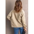 thumbnail image 3 of Women's Khaki Corduroy Pocket Buttoned Jacket, 3 of 25
