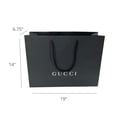 thumbnail image 2 of Gucci Unisex Paper Shopping Gift Bag, Black, 2 of 5