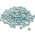 thumbnail image 1 of SPRING Large Hole Pottery Beads 10mm Painted Spacer for Jewelry Crafts DIY 100PCS Blue, 1 of 5