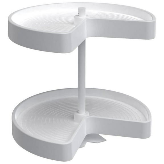Rev-A-Shelf Ld-2472-18Bm-1 Lazy Daisy Polymer Double 2 Shelf 18" Kidney Shaped Bottom