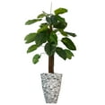 thumbnail image 1 of Vintage Home Artificial Faux Real Touch 5.09 Feet Tall Real Touch Greenery With Fiberstone Planter, 1 of 1