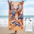 thumbnail image 1 of Toalla de baño de secado rápido con dibujos animados de Lola Bunny, toalla de playa de microfibra para uso diario, 27,5 x 55 pulgadas, 1 of 8