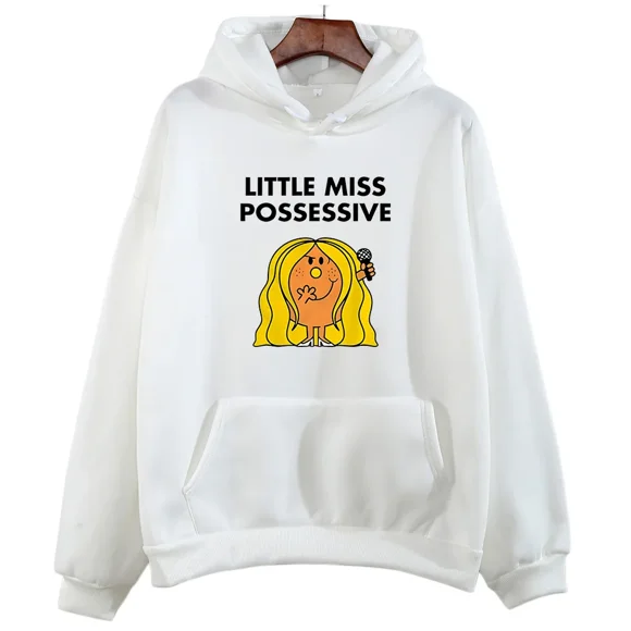 Tate McRae Little Missâ„¢ Possessive Hoodies Tate Mcrae World Tour Hoody Merch Fan Gift Unisex Pullover Tops Streetwear Unisex Top DW565-white-WY S