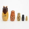 thumbnail image 2 of 5 Pcs/Ensemble Figurines en Bois de Lion Peint à la Main, Jouet Matryoshka, 2 of 4
