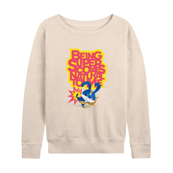 The Secret Life of Pets - Super Comes Natural - Women's Lightweight French Terry Long Sleeve Shirt