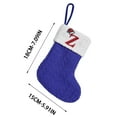 thumbnail image 3 of CuiLiyq Christmas Stockings with 26 Initials, Blue Embroidered Xmas Stockings, Knitted Xmas Stocking, Christmas Party Fireplace Family Hanging Stocking Decorations (Letter Z), 3 of 5