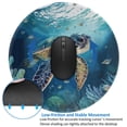 thumbnail image 4 of Disketp Watercolor Turtle4 Small Mouse Pad 7.9x7.9 Inches,Washable Round Mousepad for Office Laptop Computer,Non-Slip Rubber Base Mouse Pads for Wireless Mouse, 4 of 8