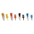 thumbnail image 2 of BRUSH T Premium Plastic Golf Tees, Multiple sizes 2", 2.2", 2.4", 3 1/8" - 4 Pack (3 Wood, Driver, Oversize, XLT). Unbreakable Innovative Design, 2 of 2