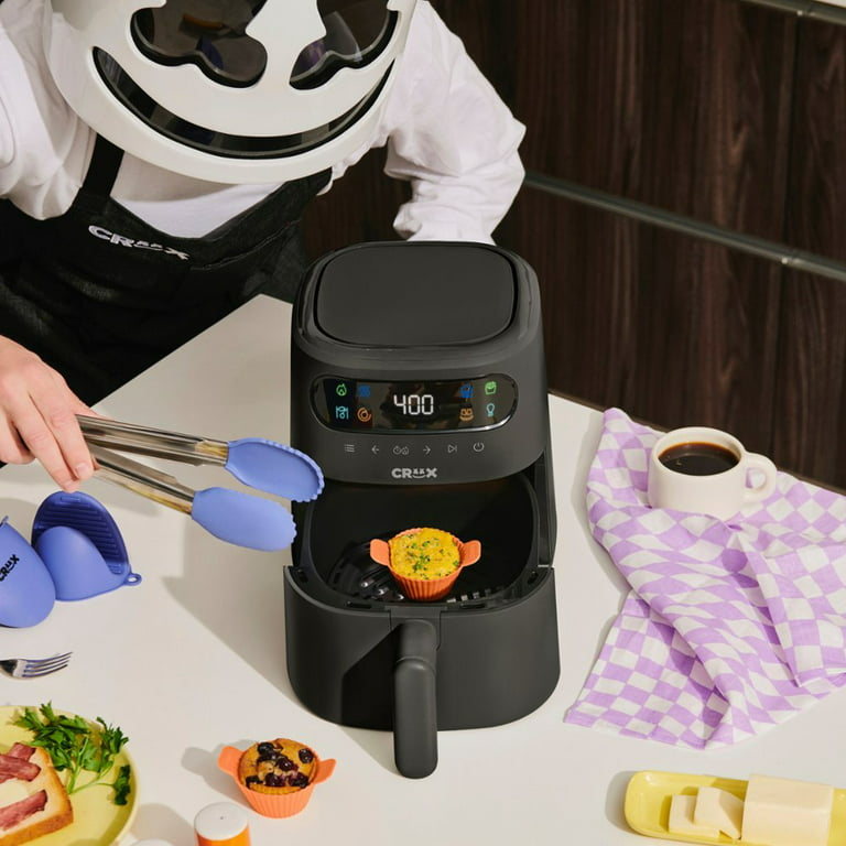 Crux 3QT Digital Air Fryer, Faster Pre-Heat, No-Oil Frying, Fast Healthy  Evenly Cooked Meal Every Time, Dishwasher Safe Non Stick Pan and Crisping