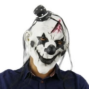 Elegantoss Scary Clown Overhead Mask Halloween Creepy Prop for Horror Costume Cosplay for Mens Women and Kids in Latex