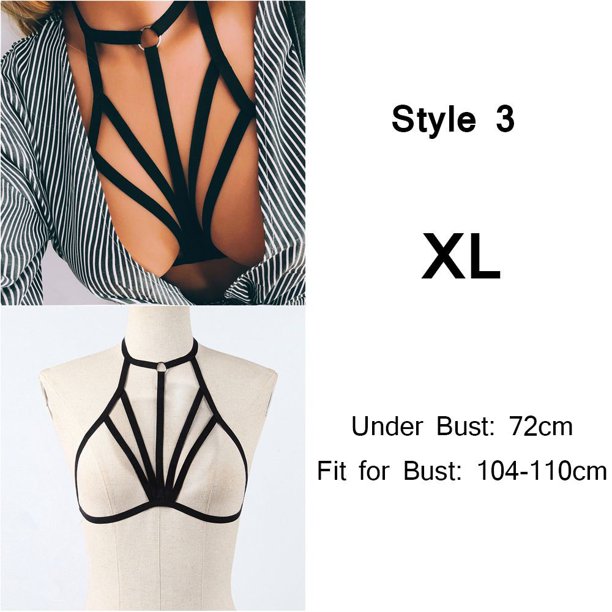 CLAVOS verano Sexy vendaje sujetador mujeres jaula arnés cinturón lencería Bralette nuevo hueco Bustier Push Up Crop Toppangjing