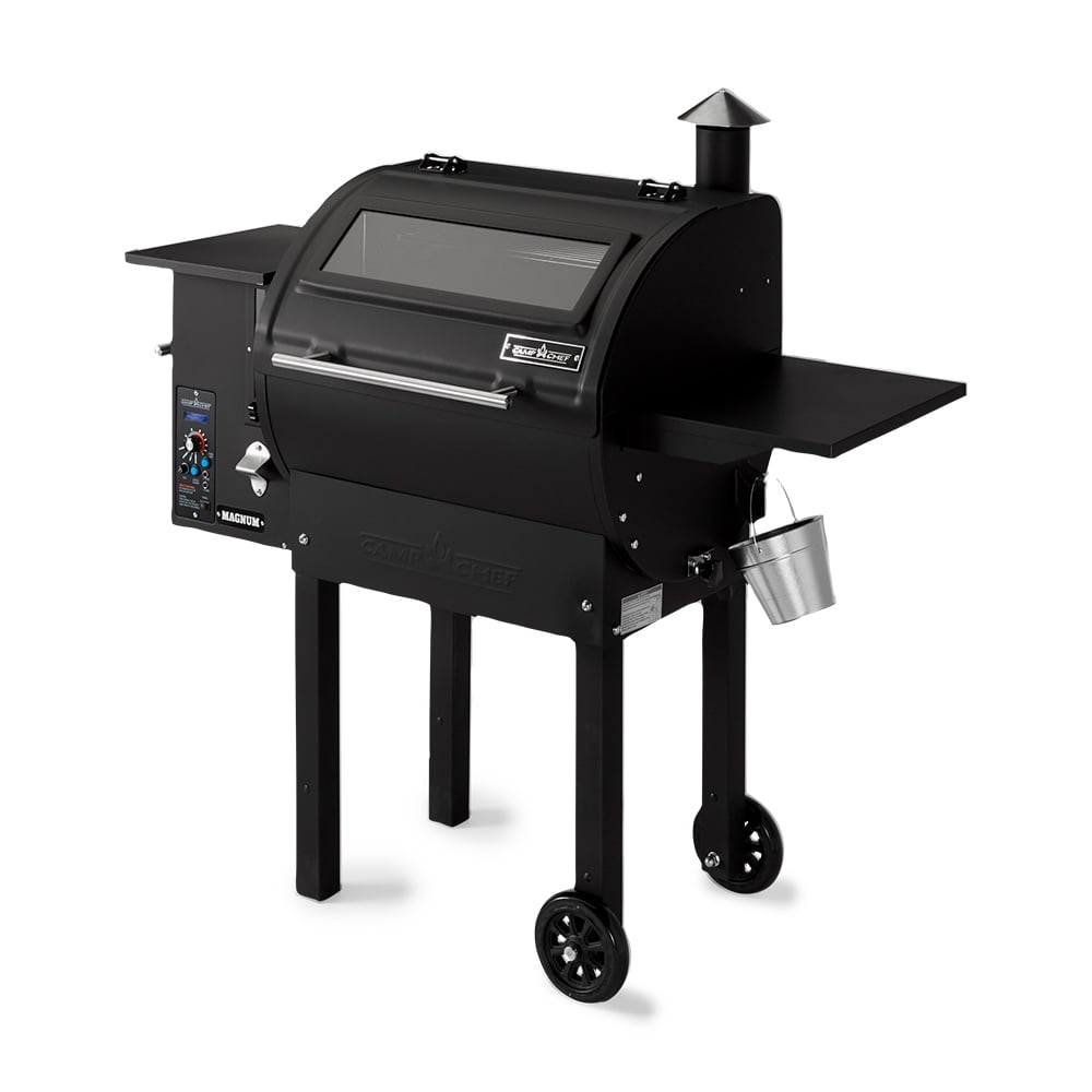 Camp Chef Magnum Dual-Function Wood Fired Pellet Grill & Smoker Combo Duo, Black
