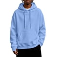 thumbnail image 2 of Hoodie Sweatshirt for Men -Lined Long Sleeve Pullover Sweatshirt Warm Fall Winter Sweatshirts, 2 of 7