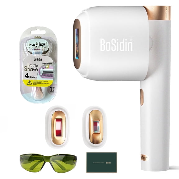BoSidin IPL Laser Permanent Cooling-Care Hair Removal Device(white)