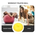 thumbnail image 3 of KAKOWELY Portable Exercise Ball Yoga Accessory Yellow PVC 1Pcs Fitness Equipment, 3 of 8