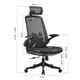 thumbnail image 3 of Silla de Escritorio Giratoria, Silla de Malla Ergonómica, Silla de Computadora, Silla con Respaldo, Silla de Juego, Cojín Grueso P Respaldo alto negro BLESIY Sillas de oficina, 3 of 8