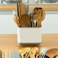 thumbnail image 3 of 1pc Kitchen Multifunctional Divided Storage Drain Rack Utensil Drainer Rack, 3 of 8
