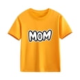 thumbnail image 4 of Chemise Décontractée à Manches Courtes et Col Rond Imprimée pour la Fête des Mères des Enfants, 4 of 7